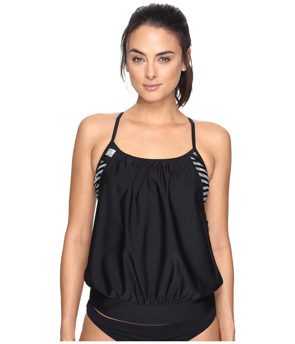 Speedo Blouson Tankini (Speedo Black) Women