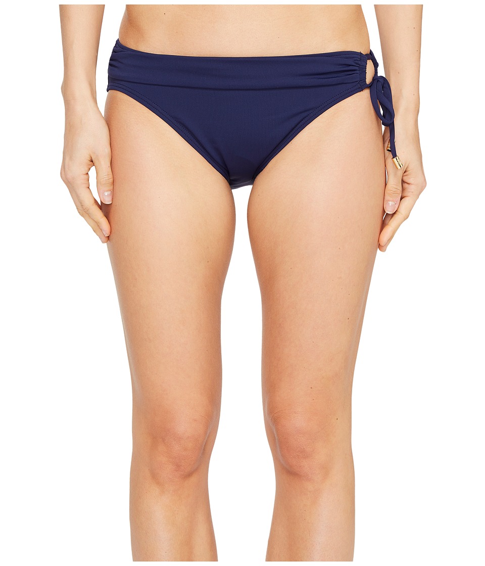 Tommy Bahama Pearl Hipster Bikini Bottom with Ring (Mare Navy) Women