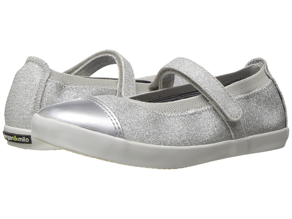 Morgan&Milo Kids Olivia Mary Jane (Toddler/Little Kid) (Silver) Girls Shoes