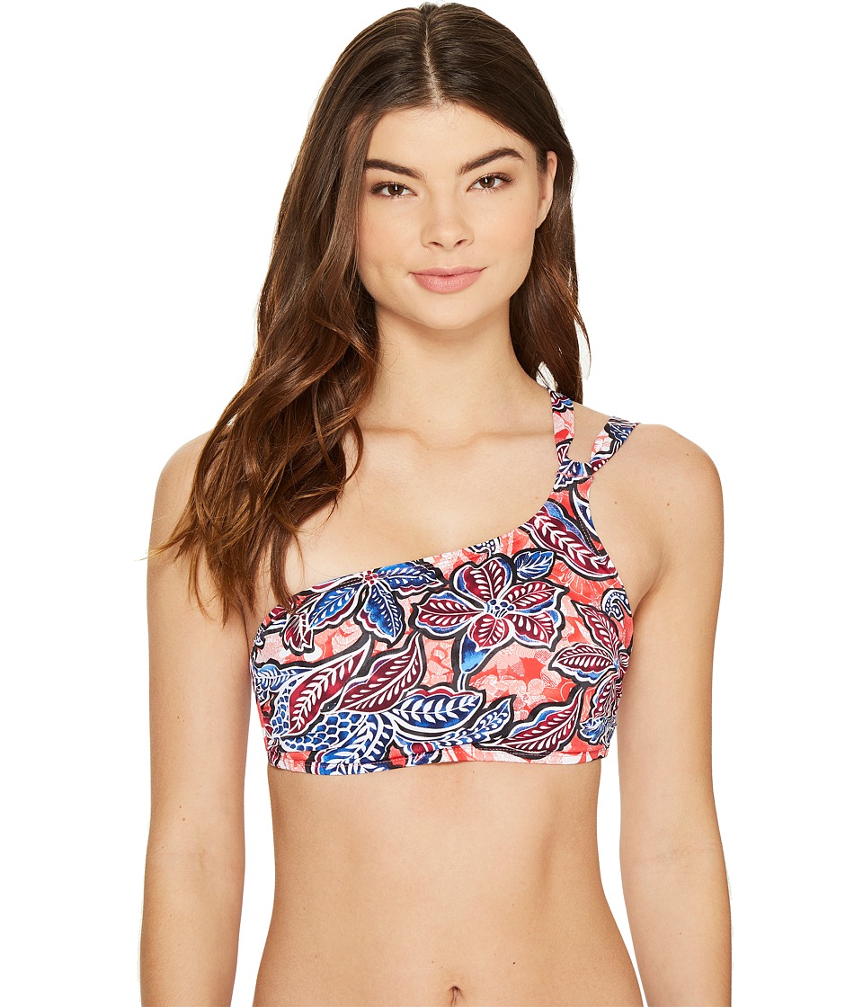 Tommy Bahama Java Blossom One-Shoulder Bikini Top (Calypso Pink) Women