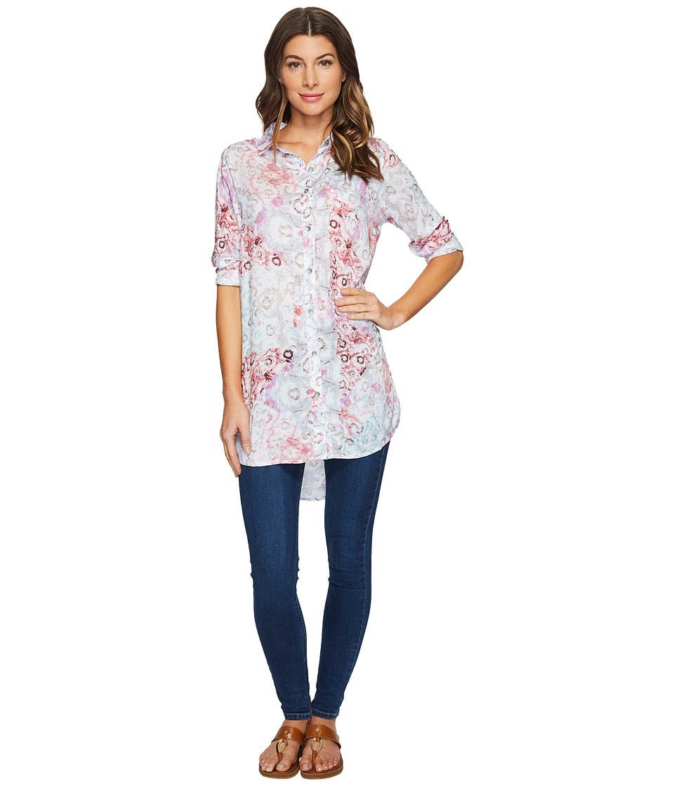 Jag Jeans Magnolia Tunic in Rayon Print (Multi/Watercolor) Women