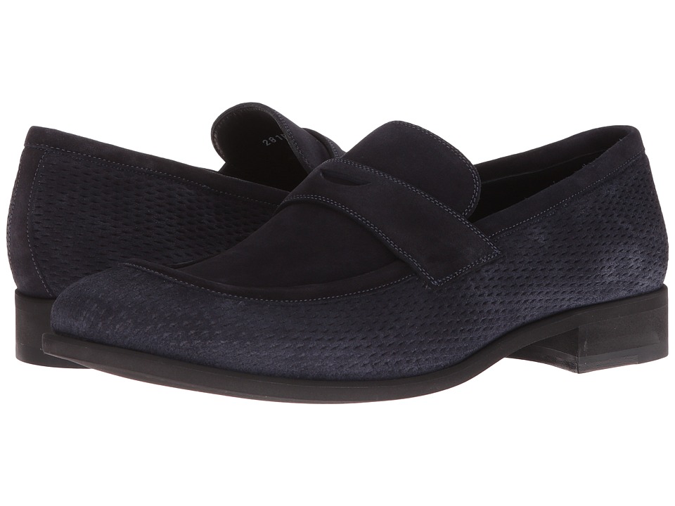a. testoni - Net Suede Loafer (Navy) SKU: #8871543 9