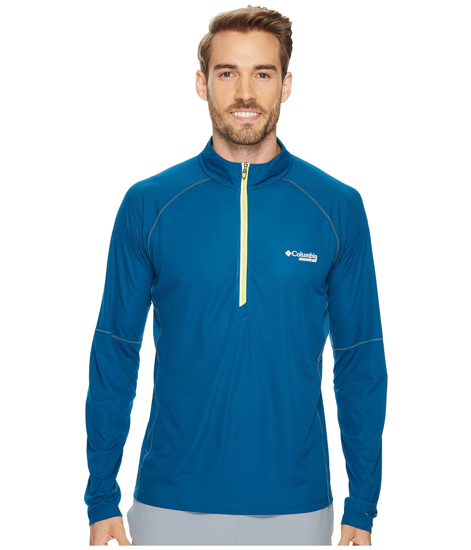 Columbia Titan Ultra Half Zip Shirt (Phoenix Blue) Men