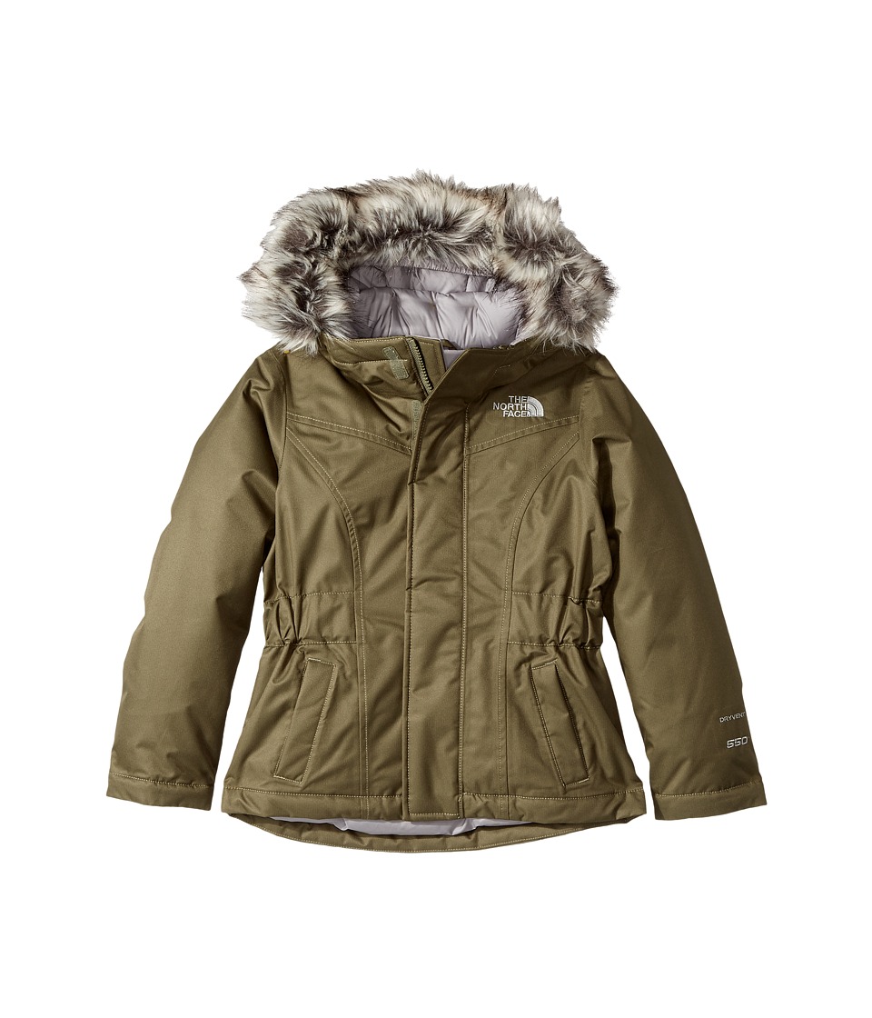 The North Face Kids Greenland Down Parka (Little Kids/Big Kids) (Burnt Olive Green (Prior Season)) Girl