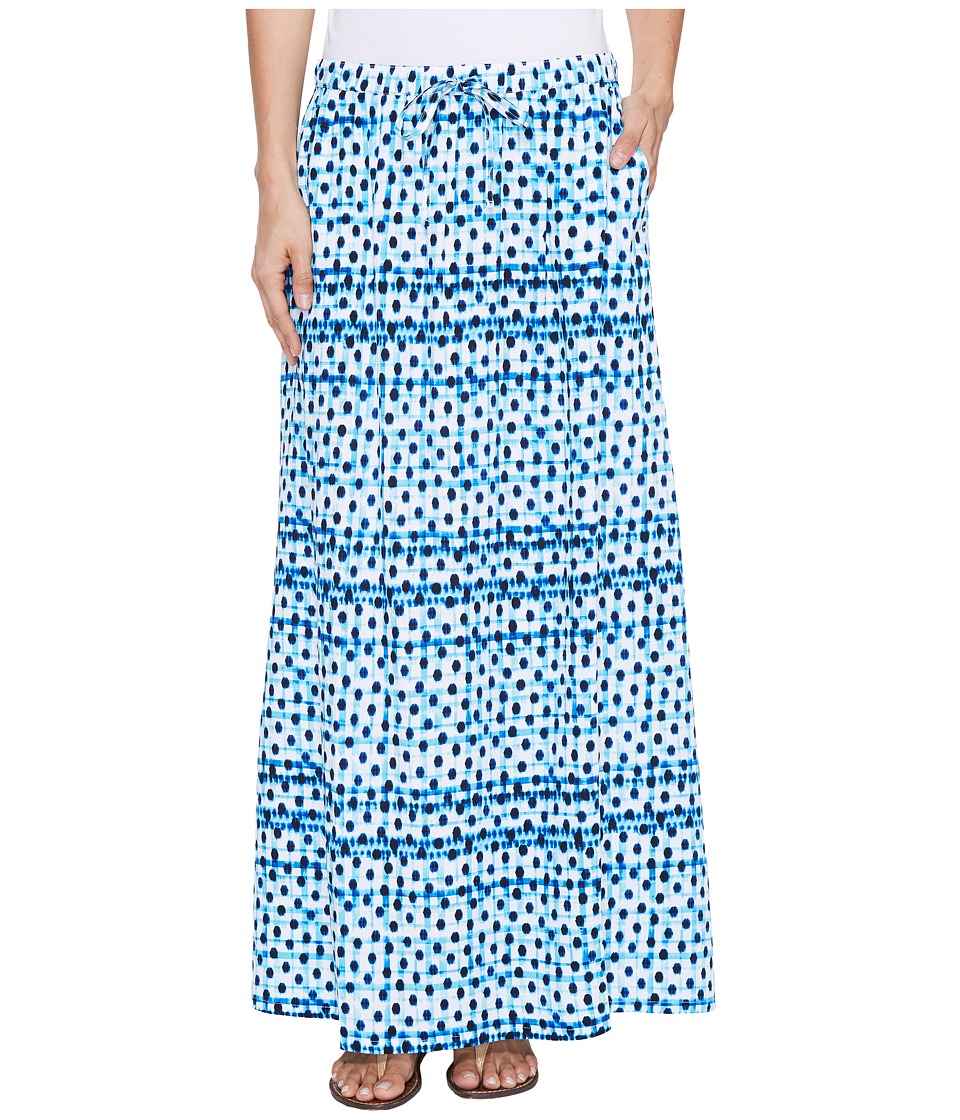 Tommy Bahama Dot Matrix Maxi Skirt (Old Royal) Women