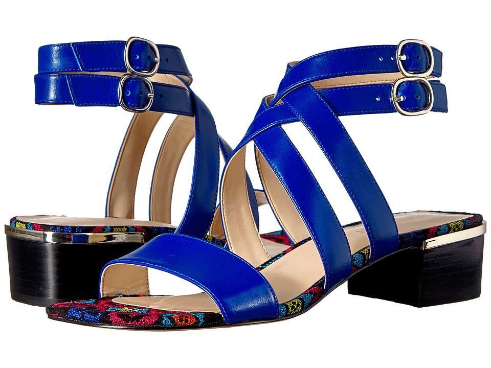 Nine West Yesta (Blue Leather) Women