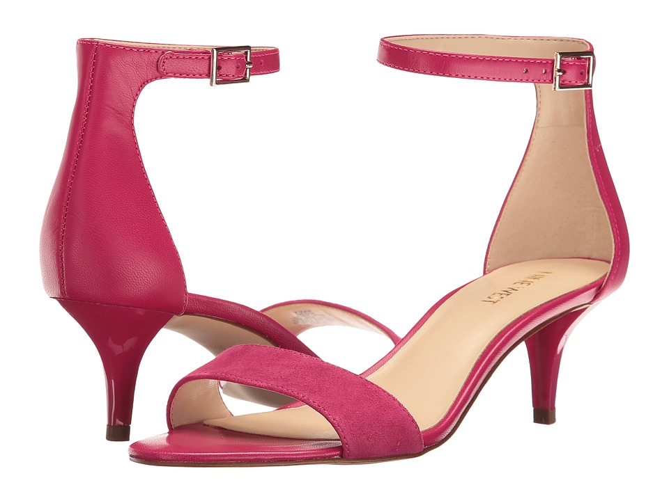 Nine West Leisa Heel Sandal (Pink Leather) Women