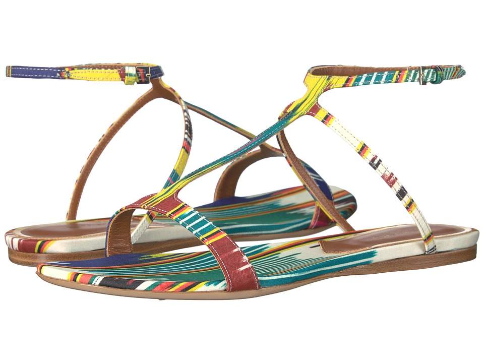 Etro Ikat Flat Sandal (Multi) Women