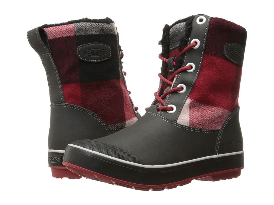 Keen Elsa Boot WP (Black/Red Dahlia) Women