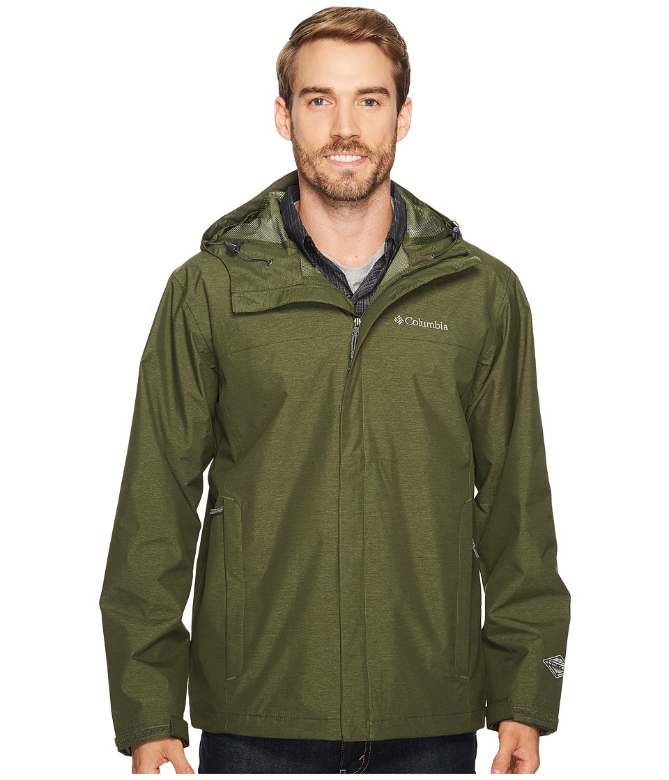 Columbia Diablo Creek Rain Jacket (Surplus Green) Men