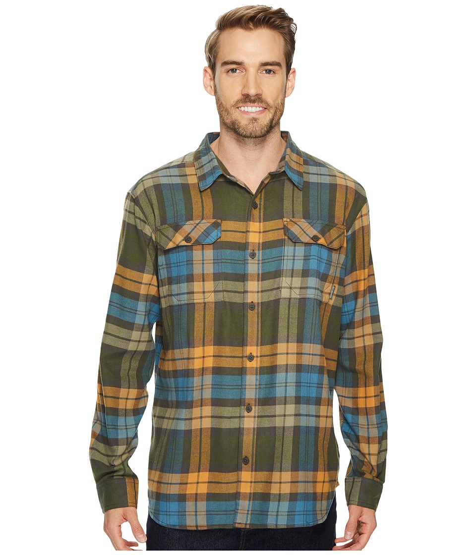 Columbia Flare Guntm Flannel III Long-Sleeve Shirt (Canyon Gold Blanket Plaid) Men
