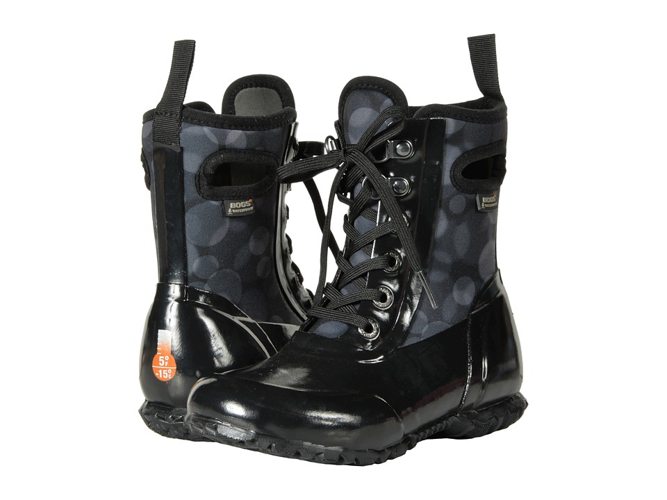 Bogs Kids Sidney Lace Rain (Toddler/Little Kid/Big Kid) (Black Multi) Girls Shoes
