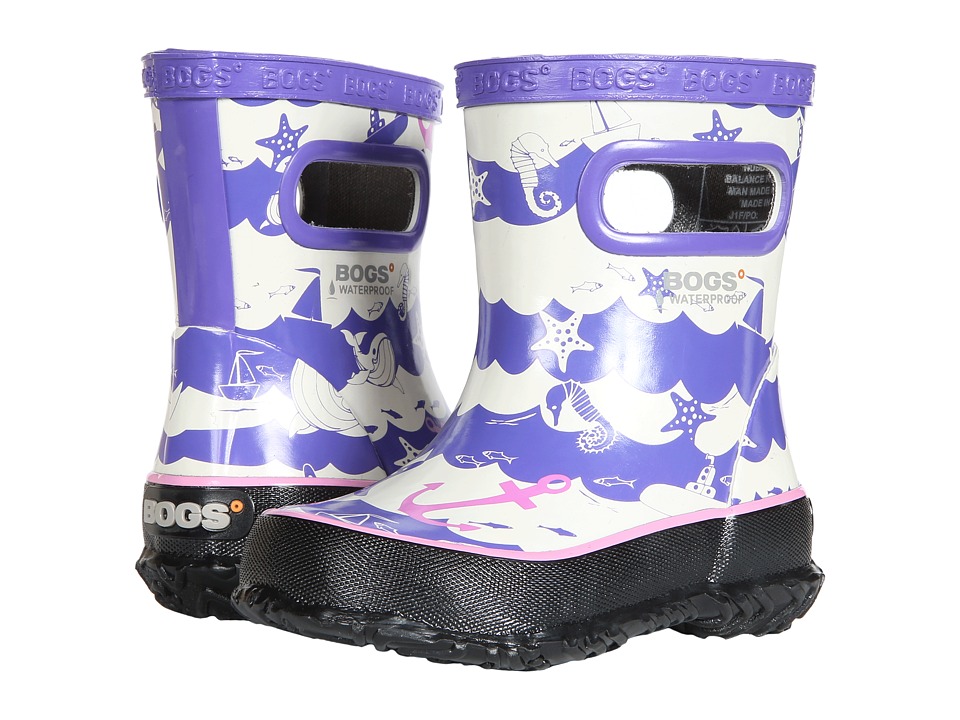 Bogs Kids Skipper at Sea (Toddler/Little Kid) (Purple Multi) Girls Shoes