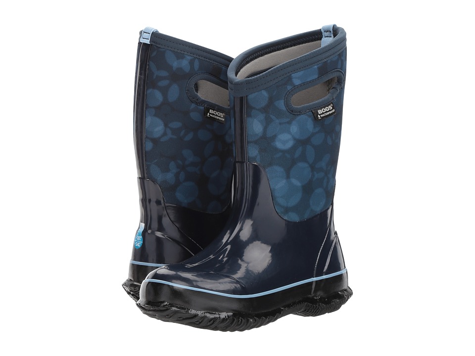 Bogs Kids Classic Rain (Toddler/Little Kid/Big Kid) (Dark Blue Multi) Girls Shoes