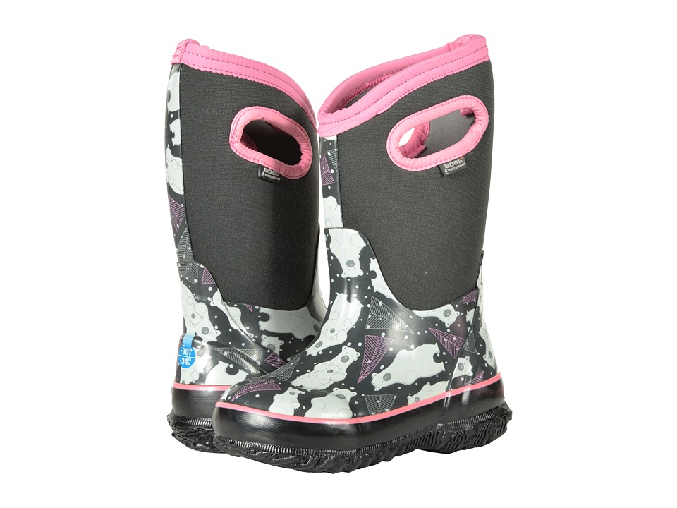 Bogs Kids Classic Bears (Toddler/Little Kid) (Dark Gray Multi) Girls Shoes