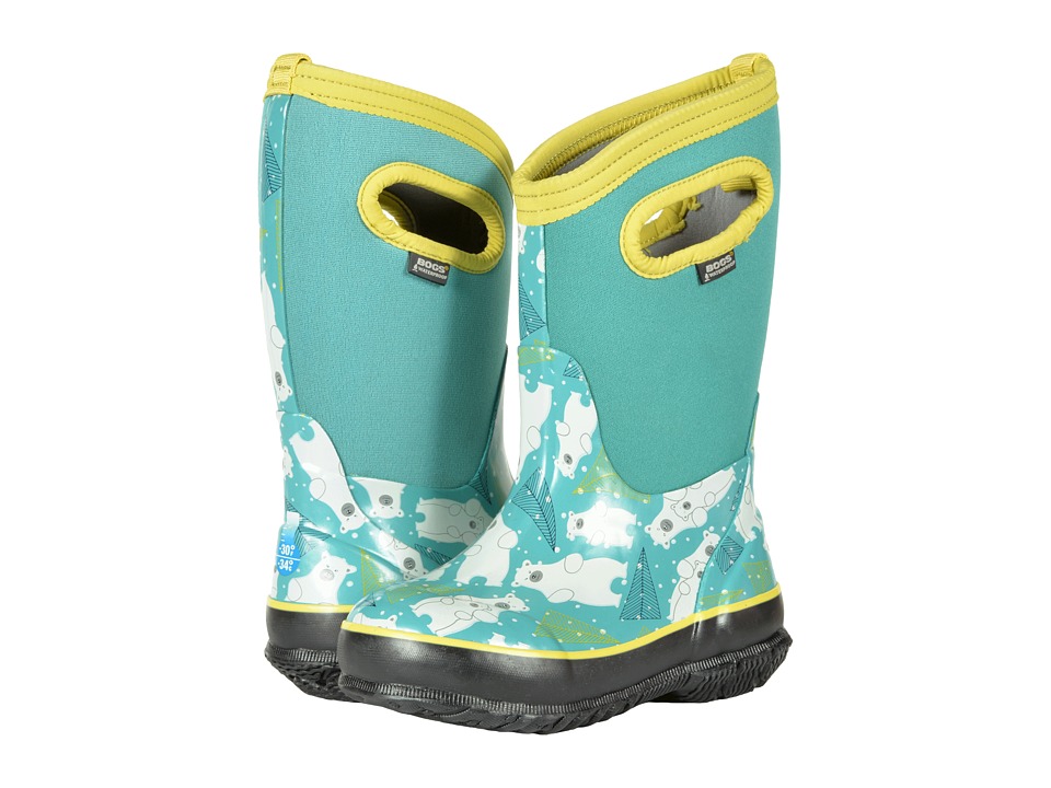Bogs Kids Classic Bears (Toddler/Little Kid) (Aqua Multi) Girls Shoes