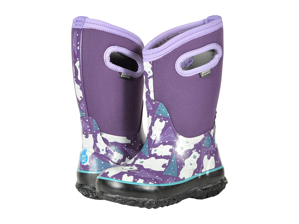 Bogs Kids Classic Bears (Toddler/Little Kid) (Purple Multi) Girls Shoes