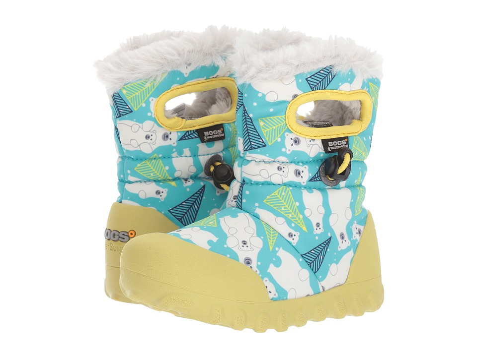 Bogs Kids B-Moc Bears (Toddler/Little Kid) (Aqua Multi) Girls Shoes
