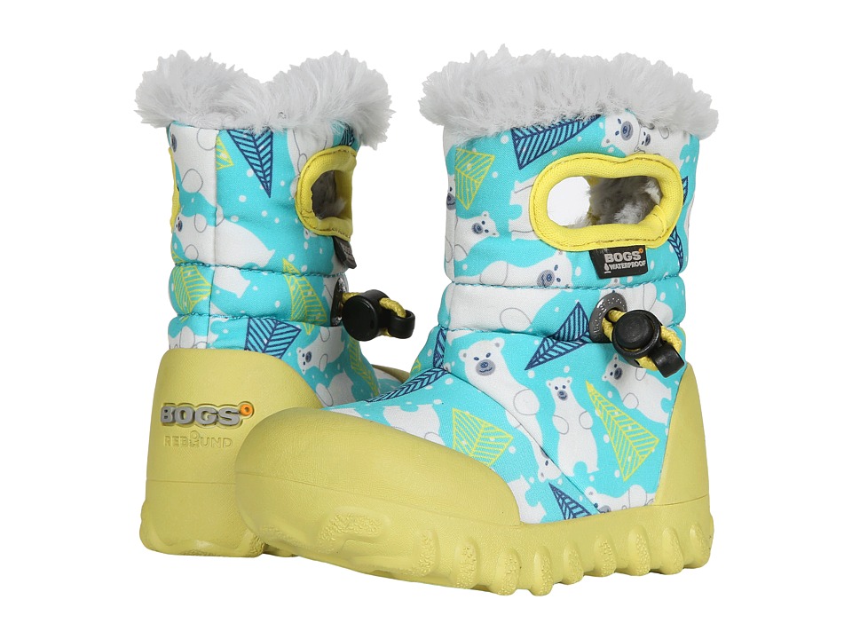 Bogs Kids B-Moc Bears (Toddler) (Aqua Multi) Girls Shoes
