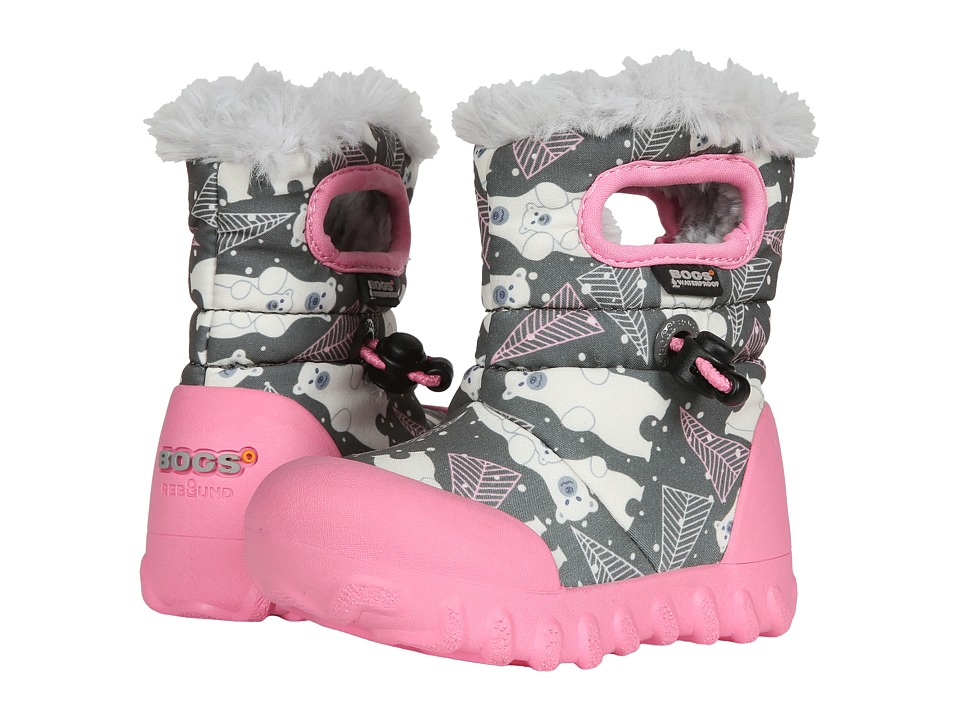 Bogs Kids B-Moc Bears (Toddler) (Dark Gray Multi) Girls Shoes