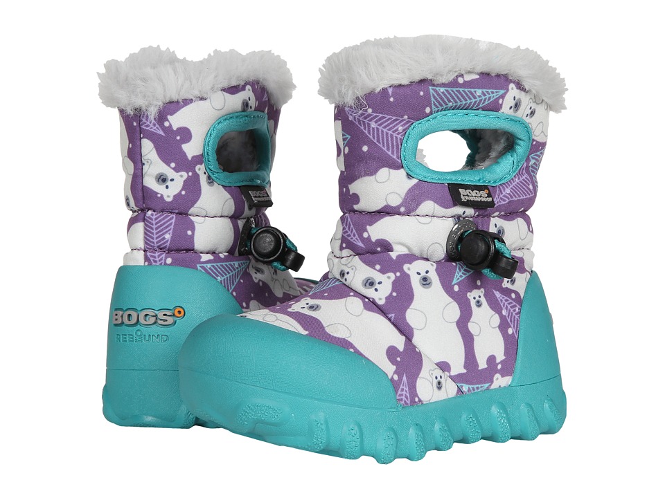 Bogs Kids B-Moc Bears (Toddler) (Purple Multi) Girls Shoes