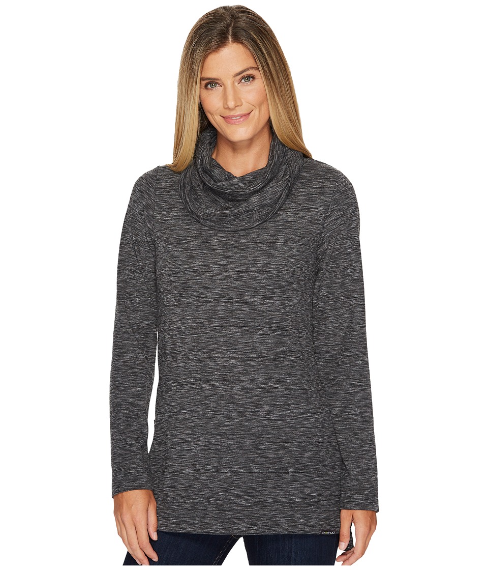 ExOfficio Cordova Cowl Tunic (Black Marl) Women