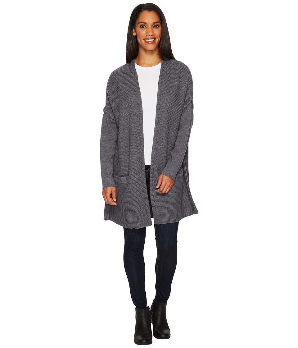 ExOfficio Gabriola Cardigan (Grey Heather) Women