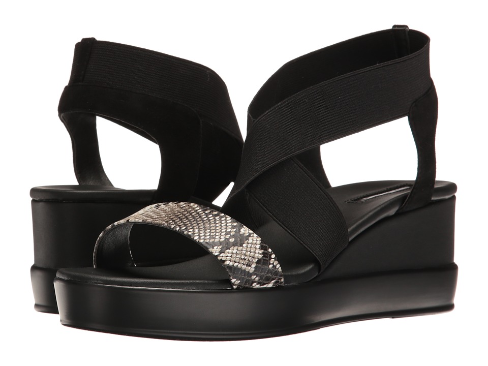 Tahari Prince (Black/Black/White Nappa/Reptile) Women