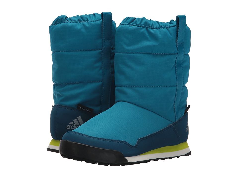 adidas Outdoor Kids CW Snowpitch Slip-On CP (Little Kid/Big Kid) (Mystery Petrol/Blue Night/Semi Solar Yellow) Boy
