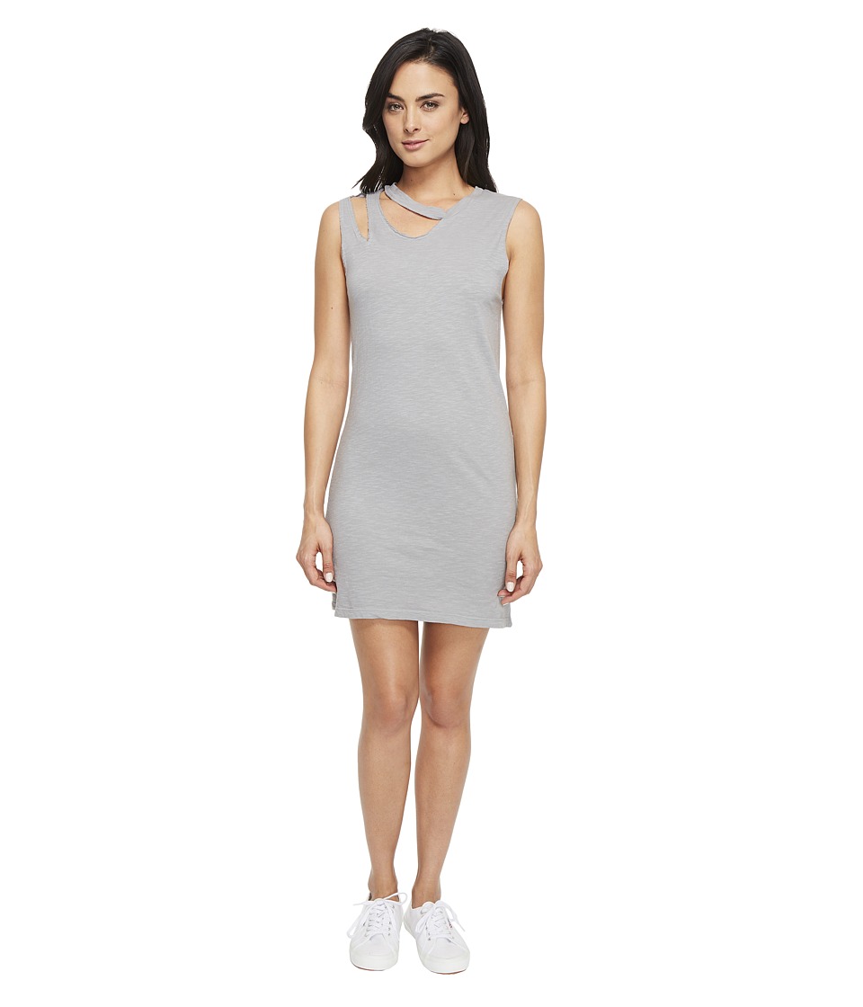 LNA Double Cut Tank Dress (Faded Grey) Women