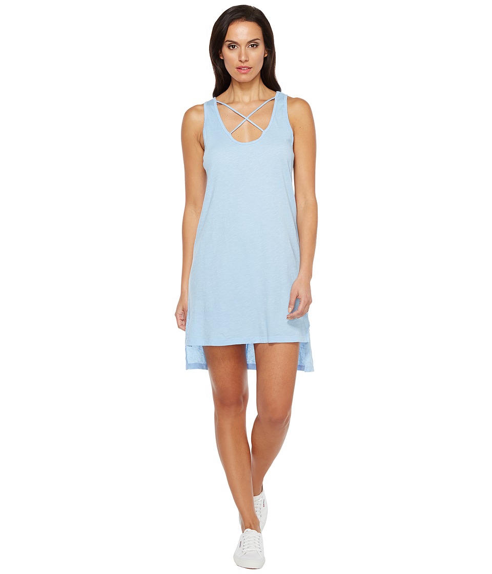 LNA Cross Strap Tank Dress (Vintage Blue) Women