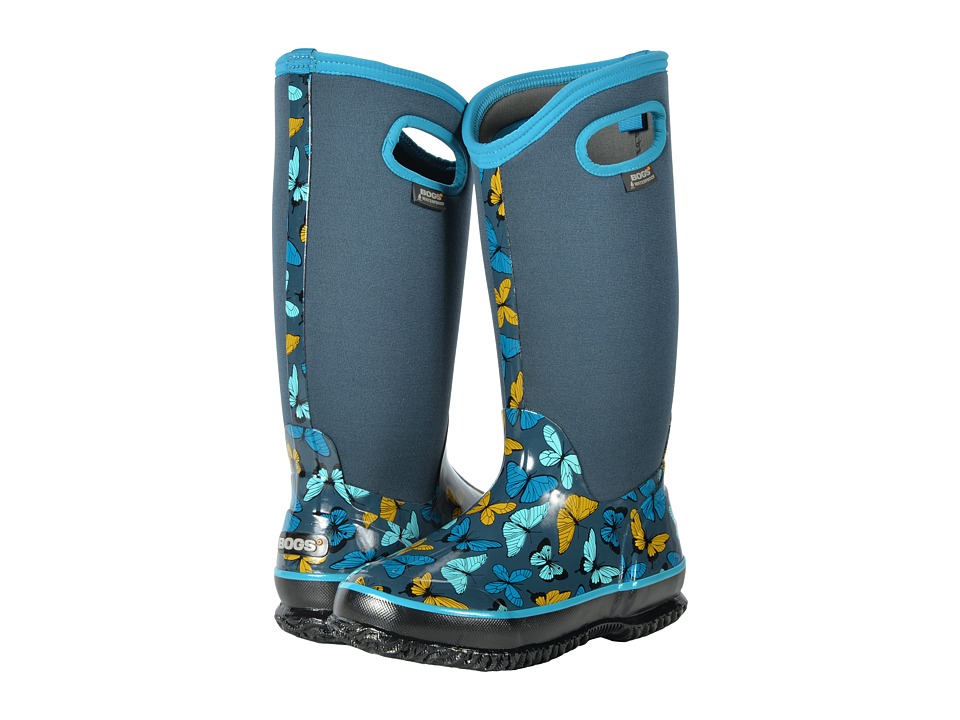 Bogs Classic Tall (Navy Multi Butterflies) Women