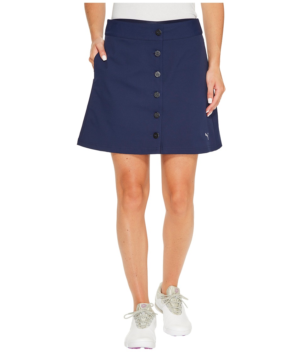 PUMA Golf Pounce Skirt 18 (Peacoat) Women