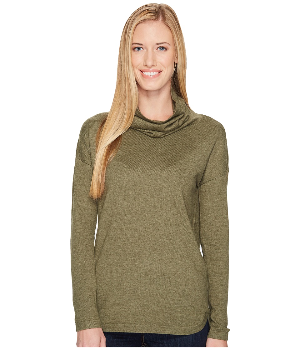 The North Face Woodland Sweater Tunic (Burnt Olive Green Heather) Women