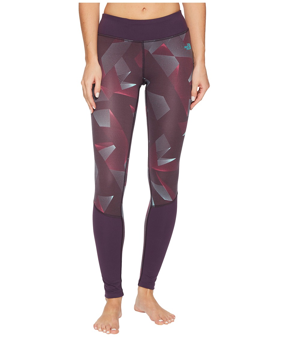 The North Face Pulse Tights (Dark Eggplant Purple Space Geo Print) Women
