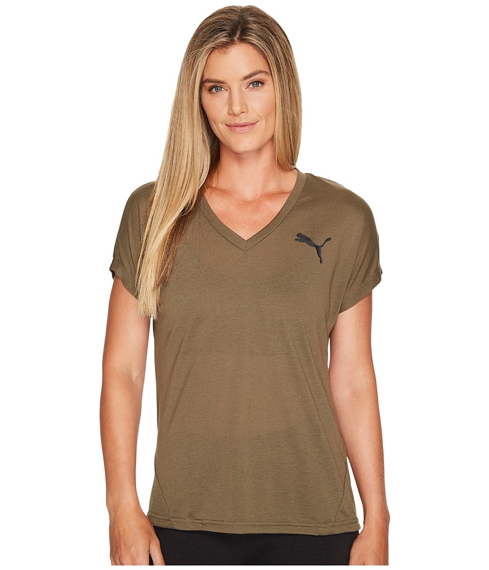 puma olive green tshirt