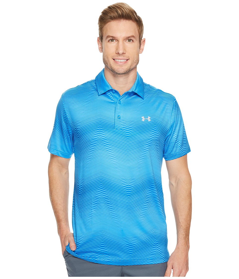Under Armour Golf UA Playoff Polo (Mako Blue/Mako Blue/Overcast Gray) Men