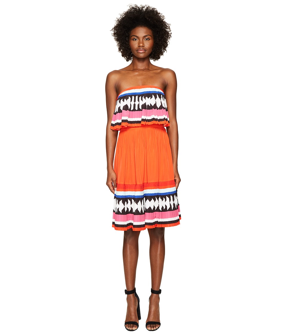 Kate Spade New York Geo Border Pleated Dress Kate Spade New York Geo Border Pleated Dress