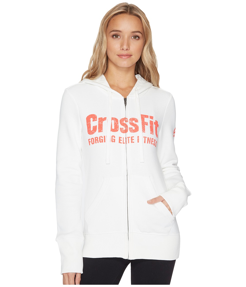 Reebok CrossFit(r) Full Zip Hoodie (Chalk) Women
