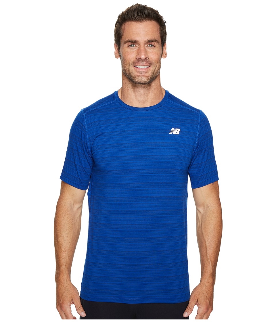 New Balance Fantom Force Short Sleeve Top (Team Royal/Pigment) Men
