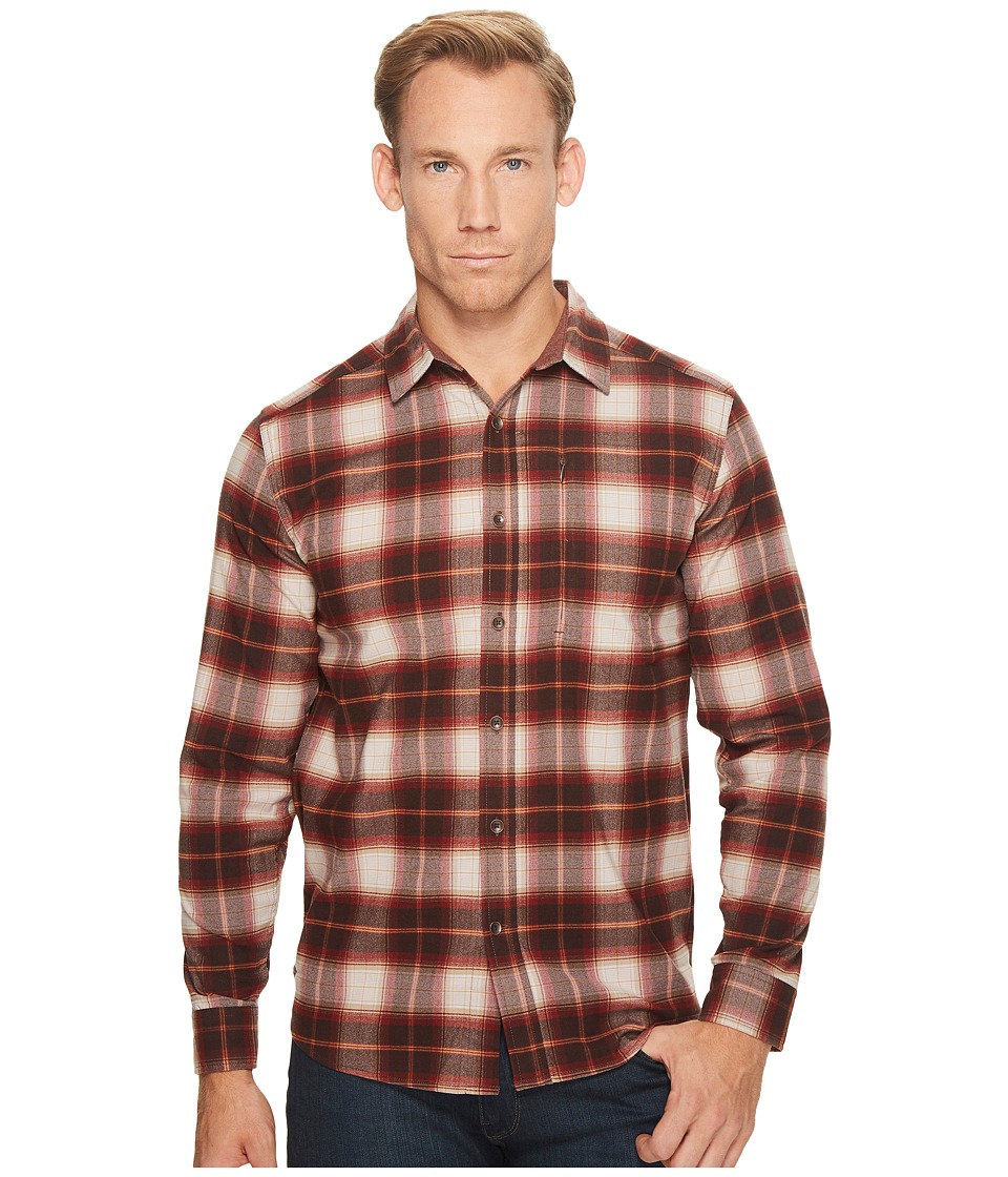 Royal Robbins Merinolux Flannel Long Sleeve Shirt (Red Rock) Men