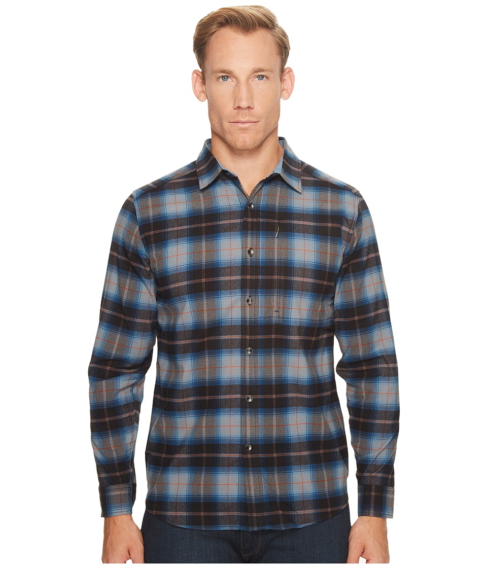 Royal Robbins Merinolux Flannel Long Sleeve Shirt (Navy) Men