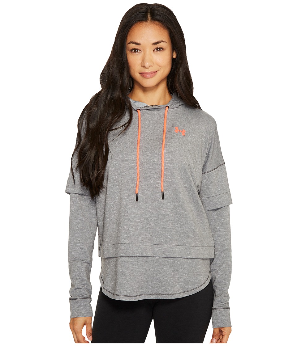 Under Armour Featherweight Fleece 2-in-1 (Carbon Heather/Marathon Red) Women