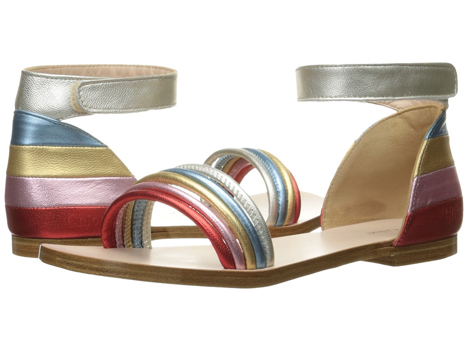 rainbow coloured sandals