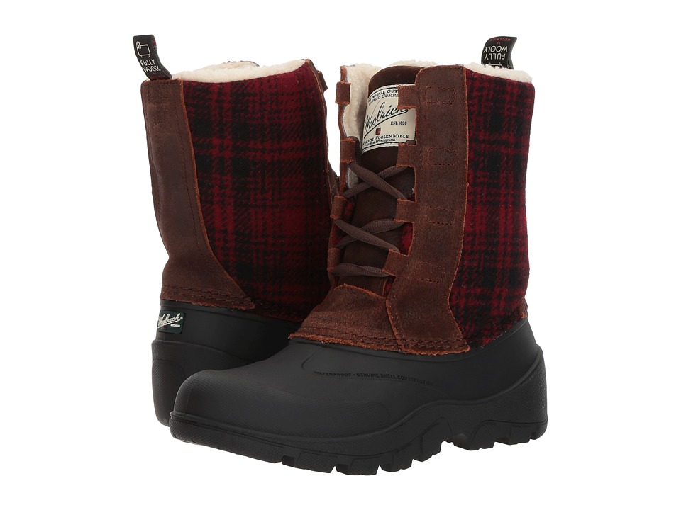 Woolrich Fully Wooly Tundracat (Coconut/Red Hunting Plaid) Women