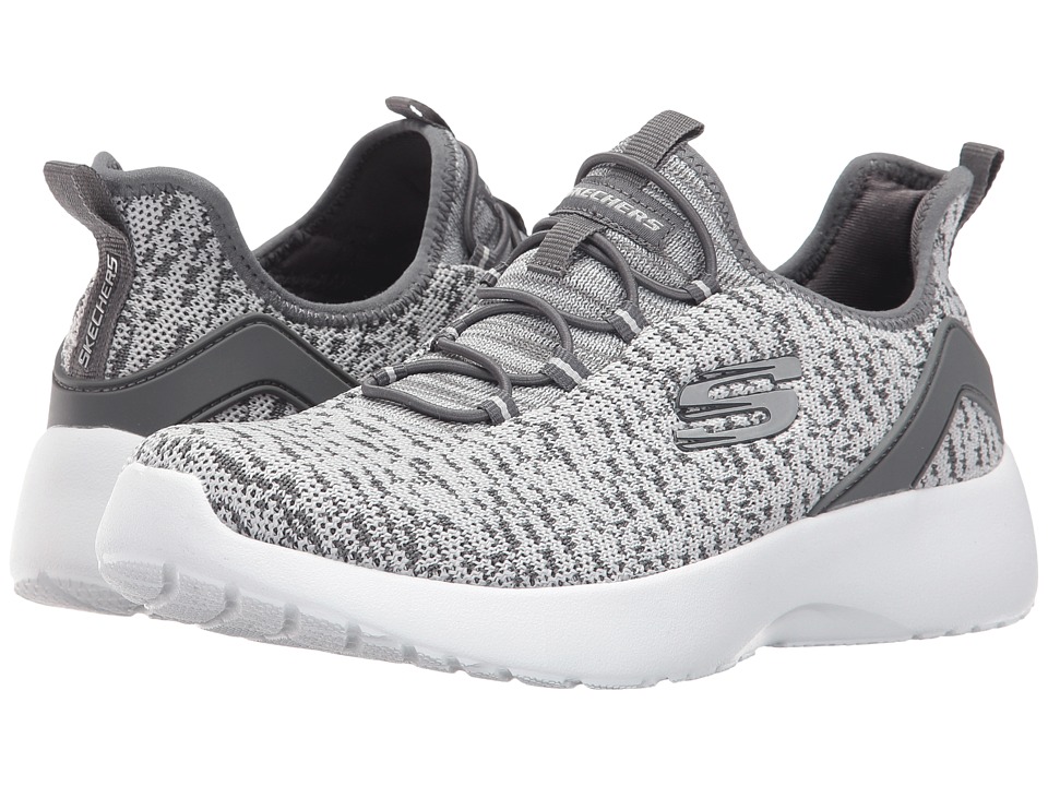 SKECHERS Knitted Ankle Bootie Bungee (Gray) Women