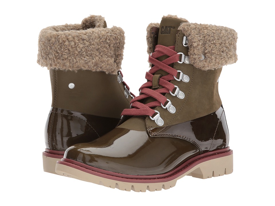 Caterpillar Casual Hub Hiker Fur (Dark Olive) Women