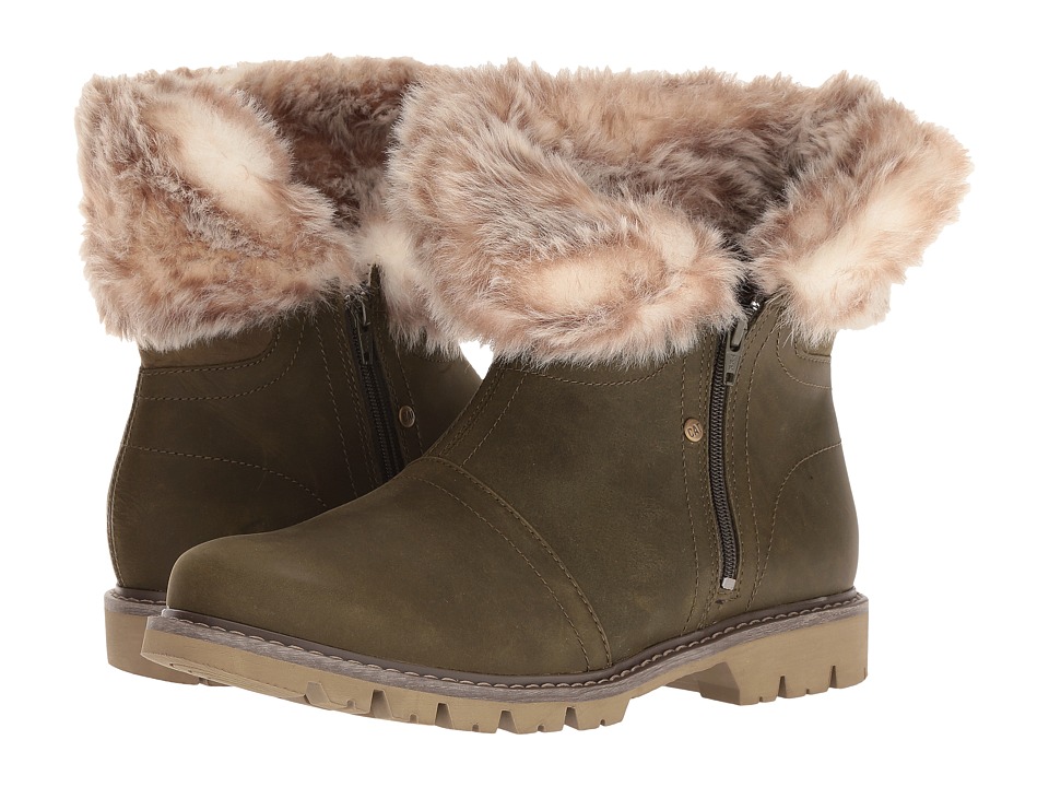 Caterpillar Casual Flurry Fur Waterproof (Dark Loden) Women