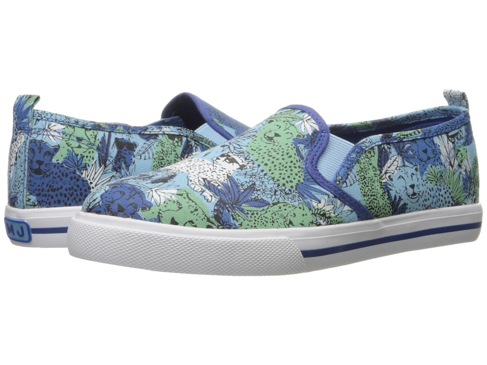 Little Marc Jacobs All Over Printed Slip-On (Toddler/Little Kid/Big Kid) (Bleu/Vert) Boys Shoes