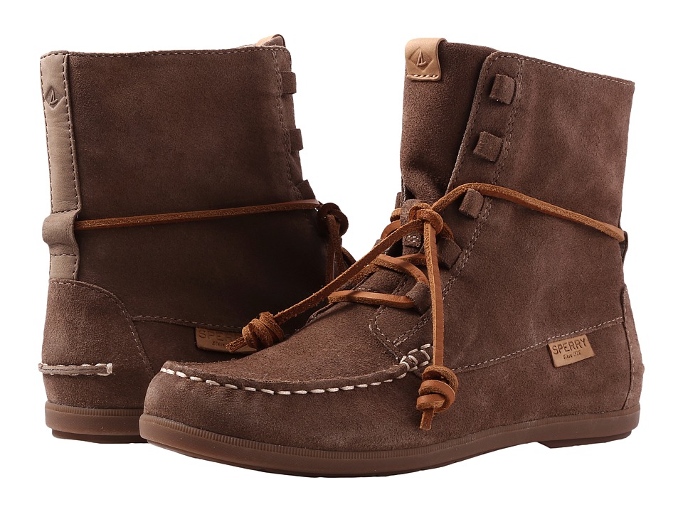 Sperry Coil Hook Suede (Taupe) Women